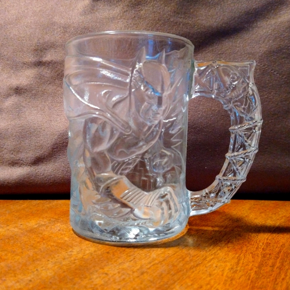 1995 BATMAN FOREVER MCDONALD'S GLASS MUG FULL SET!